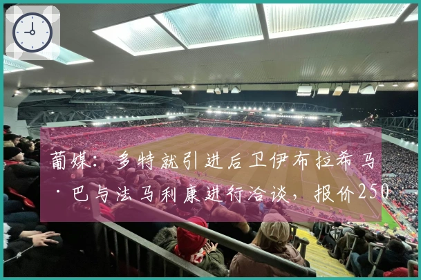 葡媒：多特就引进后卫伊布拉希马·巴与法马利康进行洽谈，报价2500万欧。
